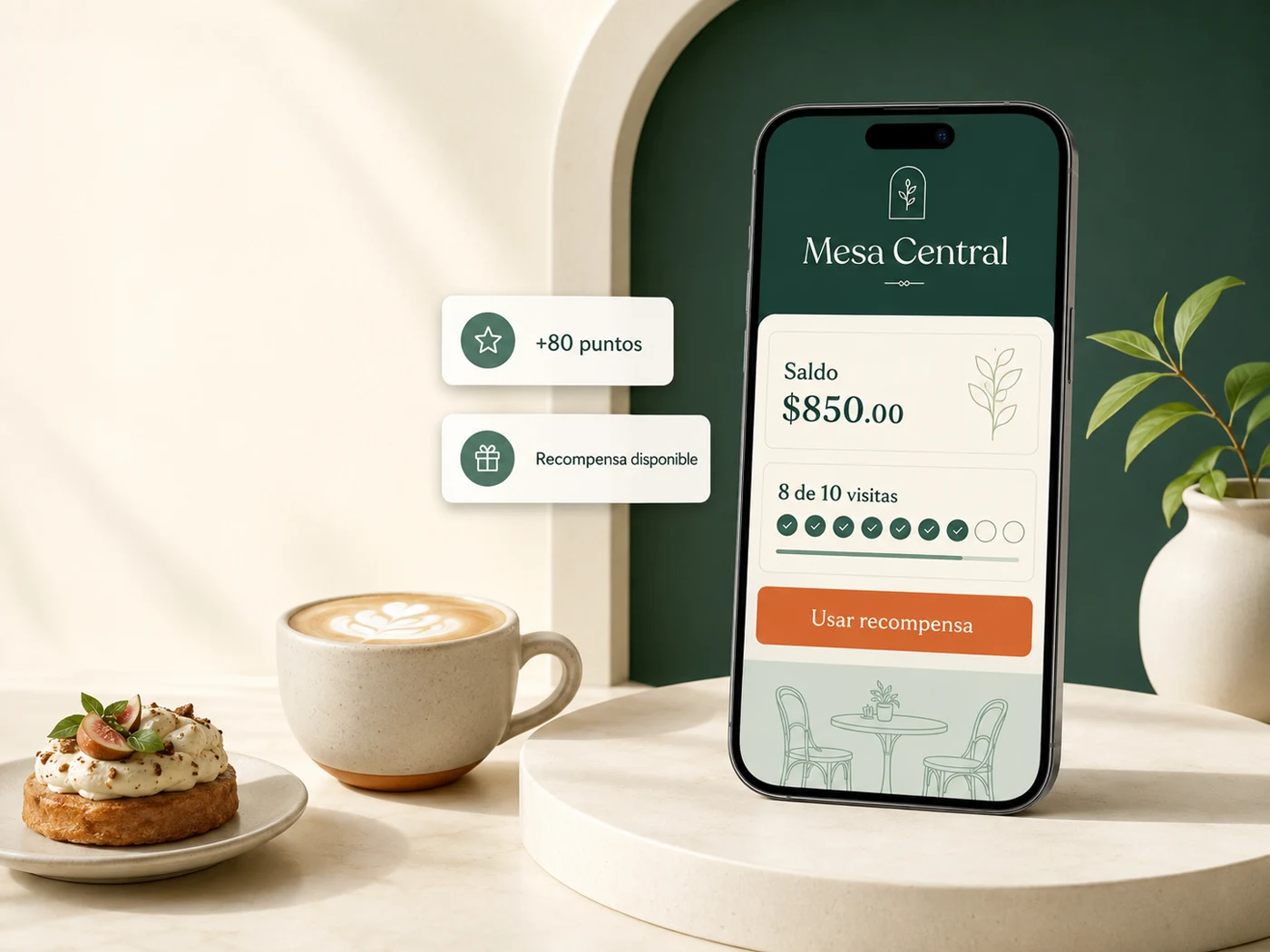Monedero digital de lealtad para cafeterías y restaurantes